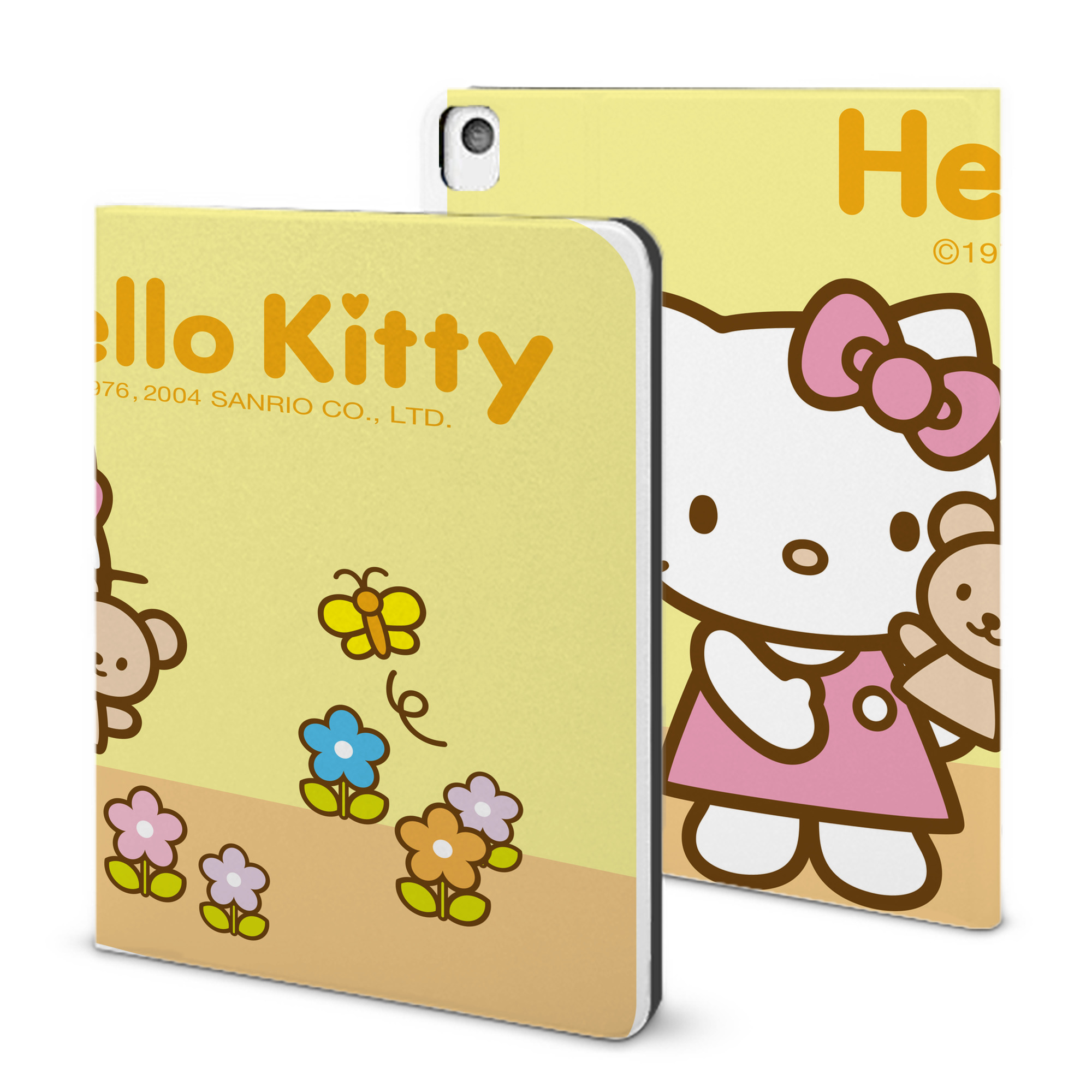 （画像用） Hello Kitty ハローキティ IPadケース ペンホルダー付き ブックスタイルデザイン